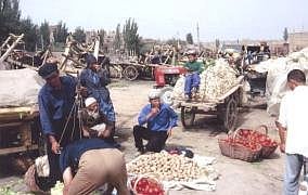 Der Sonntagsmarkt in Kaschgar