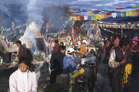 Heiliger Bergpass Tibet
